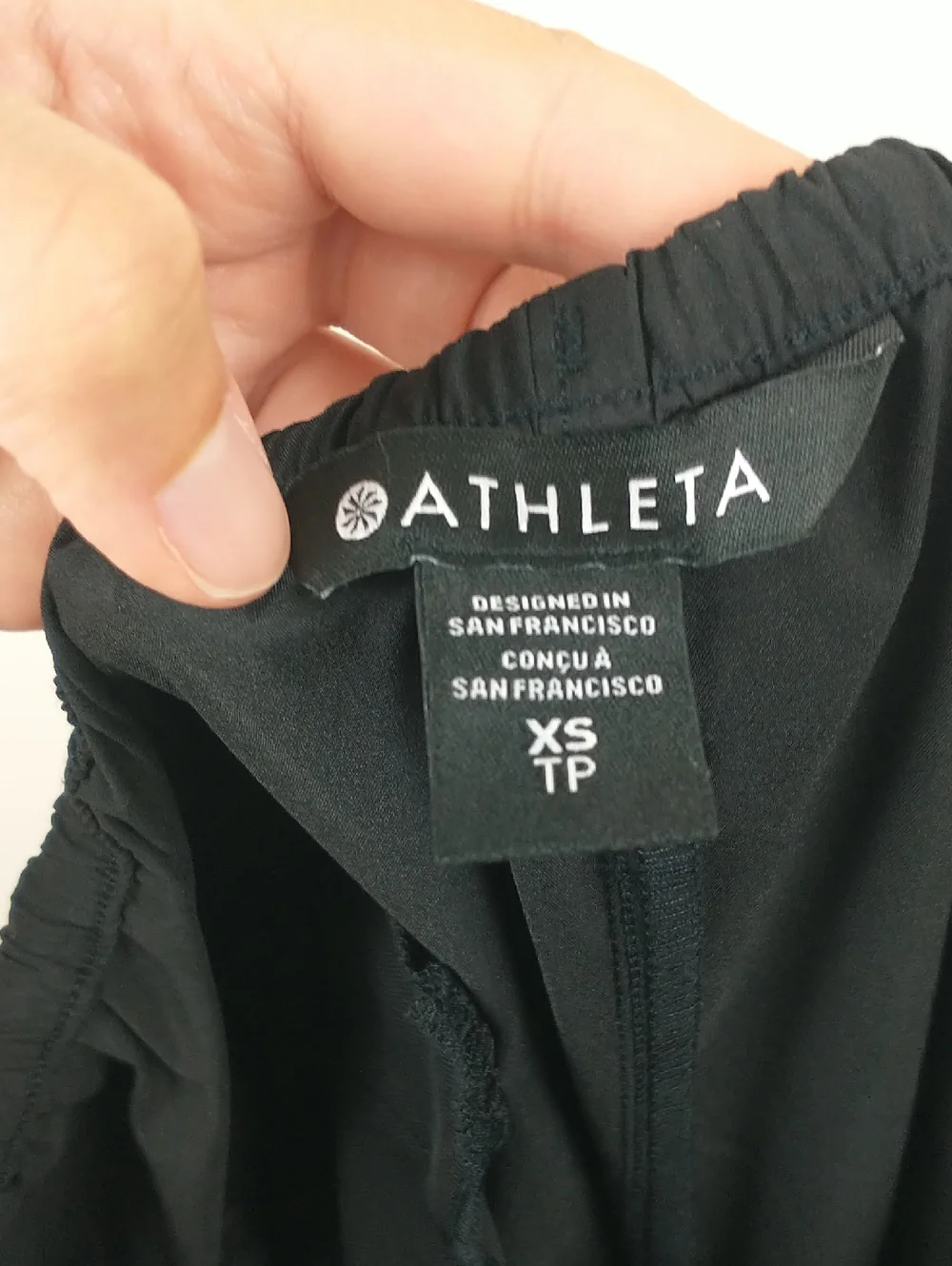 Athleta Midday Low Rise Poplin Pants Womens XS Black - Picture 9 of 12